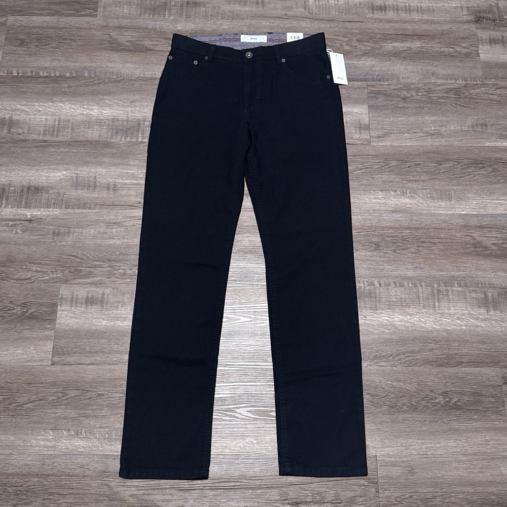 Brax Cooper Fancy Two Tone 5 Pocket Pants Blue Regular Mens Size 31x32 NEW $198